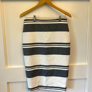 Elizabeth and James Striped Pencil Skirt